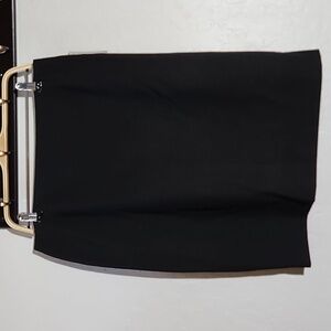 ALEX MARIE Lined Black Pencil Skirt Slit